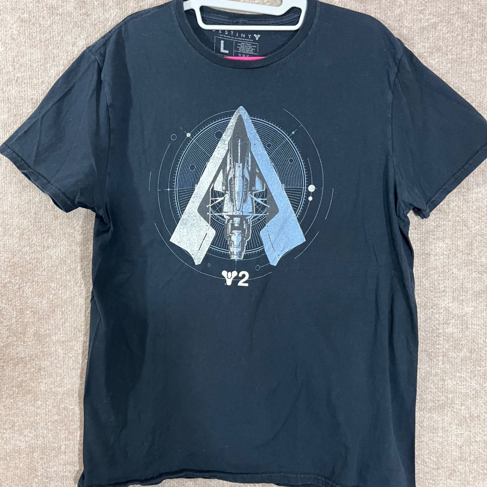 Destiny 2 Loot Crate Exclusive Graphic T Shirt Mens Large Black Sci Fi Gamer